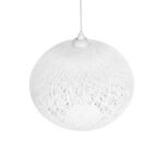 GLOBOSTAR® SOLEI 205-0007 Boho Κρεμαστό Φωτιστικό Οροφής με Ντουί 1 x E27 AC 220-240V IP20 - Λευκό - M40 x Π40 x Υ36cm - Image 7