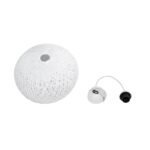GLOBOSTAR® SOLEI 205-0008 Boho Κρεμαστό Φωτιστικό Οροφής με Ντουί 1 x E27 AC 220-240V IP20 - Λευκό - M30 x Π30 x Υ26cm - Image 11