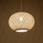 GLOBOSTAR® SOLEI 205-0008 Boho Κρεμαστό Φωτιστικό Οροφής με Ντουί 1 x E27 AC 220-240V IP20 - Λευκό - M30 x Π30 x Υ26cm - Image 3