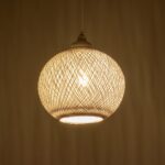 GLOBOSTAR® SOLEI 205-0009 Boho Κρεμαστό Φωτιστικό Οροφής με Ντουί 1 x E27 AC 220-240V IP20 - Λευκό - M20 x Π20 x Υ25cm - Image 3