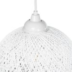 GLOBOSTAR® SOLEI 205-0009 Boho Κρεμαστό Φωτιστικό Οροφής με Ντουί 1 x E27 AC 220-240V IP20 - Λευκό - M20 x Π20 x Υ25cm - Image 8