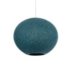 GLOBOSTAR® SOLEI 205-0010 Boho Κρεμαστό Φωτιστικό Οροφής με Ντουί 1 x E27 AC 220-240V IP20 - Τιρκουάζ - M40 x Π40 x Υ36cm