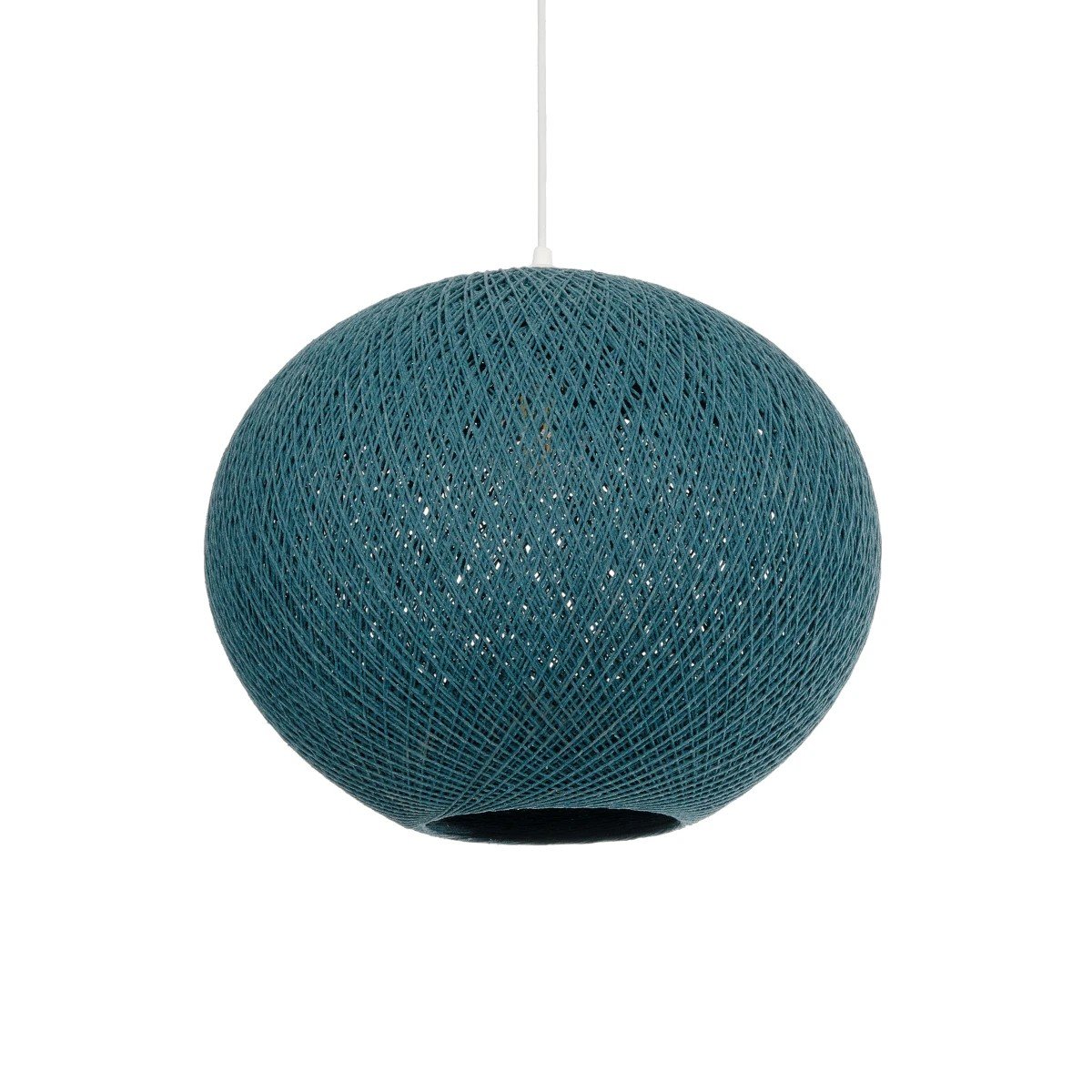 205_0010_0 GLOBOSTAR® SOLEI 205-0010 Boho Κρεμαστό Φωτιστικό Οροφής με Ντουί 1 x E27 AC 220-240V IP20 - Τιρκουάζ - M40 x Π40 x Υ36cm - Image 1