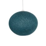 GLOBOSTAR® SOLEI 205-0010 Boho Κρεμαστό Φωτιστικό Οροφής με Ντουί 1 x E27 AC 220-240V IP20 - Τιρκουάζ - M40 x Π40 x Υ36cm - Image 5