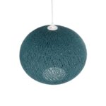 GLOBOSTAR® SOLEI 205-0010 Boho Κρεμαστό Φωτιστικό Οροφής με Ντουί 1 x E27 AC 220-240V IP20 - Τιρκουάζ - M40 x Π40 x Υ36cm - Image 7