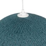 GLOBOSTAR® SOLEI 205-0010 Boho Κρεμαστό Φωτιστικό Οροφής με Ντουί 1 x E27 AC 220-240V IP20 - Τιρκουάζ - M40 x Π40 x Υ36cm - Image 8