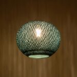 GLOBOSTAR® SOLEI 205-0011 Boho Κρεμαστό Φωτιστικό Οροφής με Ντουί 1 x E27 AC 220-240V IP20 - Τιρκουάζ - M30 x Π30 x Υ26cm - Image 3