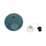 GLOBOSTAR® SOLEI 205-0012 Boho Κρεμαστό Φωτιστικό Οροφής με Ντουί 1 x E27 AC 220-240V IP20 - Τιρκουάζ - M20 x Π20 x Υ25cm - Image 11