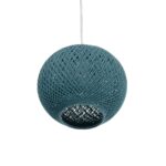 GLOBOSTAR® SOLEI 205-0012 Boho Κρεμαστό Φωτιστικό Οροφής με Ντουί 1 x E27 AC 220-240V IP20 - Τιρκουάζ - M20 x Π20 x Υ25cm - Image 6