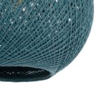 GLOBOSTAR® SOLEI 205-0012 Boho Κρεμαστό Φωτιστικό Οροφής με Ντουί 1 x E27 AC 220-240V IP20 - Τιρκουάζ - M20 x Π20 x Υ25cm - Image 9