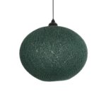 GLOBOSTAR® SOLEI 205-0013 Boho Κρεμαστό Φωτιστικό Οροφής με Ντουί 1 x E27 AC 220-240V IP20 - Πράσινο - M40 x Π40 x Υ36cm - Image 5