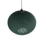 GLOBOSTAR® SOLEI 205-0013 Boho Κρεμαστό Φωτιστικό Οροφής με Ντουί 1 x E27 AC 220-240V IP20 - Πράσινο - M40 x Π40 x Υ36cm - Image 7