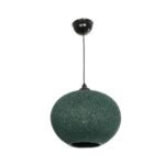 GLOBOSTAR® SOLEI 205-0014 Boho Κρεμαστό Φωτιστικό Οροφής με Ντουί 1 x E27 AC 220-240V IP20 - Πράσινο - M30 x Π30 x Υ26cm - Image 4