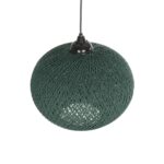 GLOBOSTAR® SOLEI 205-0014 Boho Κρεμαστό Φωτιστικό Οροφής με Ντουί 1 x E27 AC 220-240V IP20 - Πράσινο - M30 x Π30 x Υ26cm - Image 7