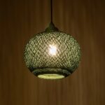 GLOBOSTAR® SOLEI 205-0015 Boho Κρεμαστό Φωτιστικό Οροφής με Ντουί 1 x E27 AC 220-240V IP20 - Πράσινο - M20 x Π20 x Υ25cm - Image 3