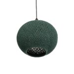 GLOBOSTAR® SOLEI 205-0015 Boho Κρεμαστό Φωτιστικό Οροφής με Ντουί 1 x E27 AC 220-240V IP20 - Πράσινο - M20 x Π20 x Υ25cm - Image 6