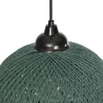GLOBOSTAR® SOLEI 205-0015 Boho Κρεμαστό Φωτιστικό Οροφής με Ντουί 1 x E27 AC 220-240V IP20 - Πράσινο - M20 x Π20 x Υ25cm - Image 8