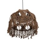 GLOBOSTAR® TONA 205-0016 Boho Κρεμαστό Φωτιστικό Οροφής με Ντουί 1 x E27 AC 220-240V IP20 - Καφέ- M40 x Π40 x Υ38cm - Image 6