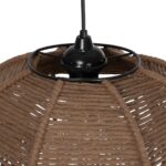 GLOBOSTAR® TONA 205-0016 Boho Κρεμαστό Φωτιστικό Οροφής με Ντουί 1 x E27 AC 220-240V IP20 - Καφέ- M40 x Π40 x Υ38cm - Image 8