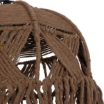 GLOBOSTAR® TONA 205-0016 Boho Κρεμαστό Φωτιστικό Οροφής με Ντουί 1 x E27 AC 220-240V IP20 - Καφέ- M40 x Π40 x Υ38cm - Image 9