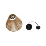 GLOBOSTAR® HUTT 205-0017 Boho Κρεμαστό Φωτιστικό Οροφής με Ντουί 1 x E27 AC 220-240V IP20 - Μπεζ - M25 x Π25 x Υ20cm - Image 11