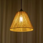 GLOBOSTAR® HUTT 205-0017 Boho Κρεμαστό Φωτιστικό Οροφής με Ντουί 1 x E27 AC 220-240V IP20 - Μπεζ - M25 x Π25 x Υ20cm - Image 3