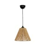 GLOBOSTAR® HUTT 205-0017 Boho Κρεμαστό Φωτιστικό Οροφής με Ντουί 1 x E27 AC 220-240V IP20 - Μπεζ - M25 x Π25 x Υ20cm - Image 4