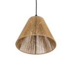 GLOBOSTAR® HUTT 205-0017 Boho Κρεμαστό Φωτιστικό Οροφής με Ντουί 1 x E27 AC 220-240V IP20 - Μπεζ - M25 x Π25 x Υ20cm - Image 6