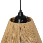 GLOBOSTAR® HUTT 205-0017 Boho Κρεμαστό Φωτιστικό Οροφής με Ντουί 1 x E27 AC 220-240V IP20 - Μπεζ - M25 x Π25 x Υ20cm - Image 8