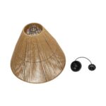 GLOBOSTAR® HUTT 205-0018 Boho Κρεμαστό Φωτιστικό Οροφής με Ντουί 1 x E27 AC 220-240V IP20 - Μπεζ - M50 x Π50 x Υ40cm - Image 11