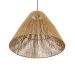 GLOBOSTAR® HUTT 205-0018 Boho Κρεμαστό Φωτιστικό Οροφής με Ντουί 1 x E27 AC 220-240V IP20 - Μπεζ - M50 x Π50 x Υ40cm - Image 6