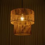 GLOBOSTAR® ROXXI 205-0019 Boho Κρεμαστό Φωτιστικό Οροφής με Ντουί 1 x E27 AC 220-240V IP20 - Μπεζ - M35 x Π35 x Υ37cm - Image 3