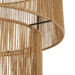 GLOBOSTAR® ROXXI 205-0019 Boho Κρεμαστό Φωτιστικό Οροφής με Ντουί 1 x E27 AC 220-240V IP20 - Μπεζ - M35 x Π35 x Υ37cm - Image 9