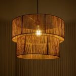 GLOBOSTAR® ROXXI 205-0020 Boho Κρεμαστό Φωτιστικό Οροφής με Ντουί 1 x E27 AC 220-240V IP20 - Μπεζ - M50 x Π50 x Υ36cm - Image 3