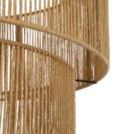 GLOBOSTAR® ROXXI 205-0020 Boho Κρεμαστό Φωτιστικό Οροφής με Ντουί 1 x E27 AC 220-240V IP20 - Μπεζ - M50 x Π50 x Υ36cm - Image 9