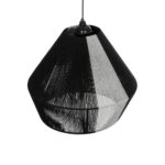 GLOBOSTAR® ANGULUS 205-0021 Boho Κρεμαστό Φωτιστικό Οροφής με Ντουί 1 x E27 AC 220-240V IP20 - Μαύρο & Γκρι - M40 x Π40 x Υ35cm - Image 7