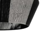 GLOBOSTAR® ANGULUS 205-0021 Boho Κρεμαστό Φωτιστικό Οροφής με Ντουί 1 x E27 AC 220-240V IP20 - Μαύρο & Γκρι - M40 x Π40 x Υ35cm - Image 9