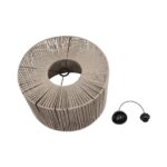 GLOBOSTAR® ZYLINDER 205-0022 Boho Κρεμαστό Φωτιστικό Οροφής με Ντουί 1 x E27 AC 220-240V IP20 - Μπεζ - M50 x Π50 x Υ32cm - Image 11