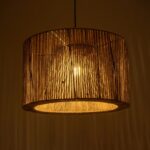 GLOBOSTAR® ZYLINDER 205-0022 Boho Κρεμαστό Φωτιστικό Οροφής με Ντουί 1 x E27 AC 220-240V IP20 - Μπεζ - M50 x Π50 x Υ32cm - Image 3