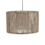 GLOBOSTAR® ZYLINDER 205-0022 Boho Κρεμαστό Φωτιστικό Οροφής με Ντουί 1 x E27 AC 220-240V IP20 - Μπεζ - M50 x Π50 x Υ32cm - Image 5