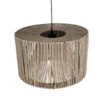 GLOBOSTAR® ZYLINDER 205-0022 Boho Κρεμαστό Φωτιστικό Οροφής με Ντουί 1 x E27 AC 220-240V IP20 - Μπεζ - M50 x Π50 x Υ32cm - Image 7