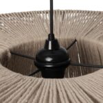 GLOBOSTAR® ZYLINDER 205-0022 Boho Κρεμαστό Φωτιστικό Οροφής με Ντουί 1 x E27 AC 220-240V IP20 - Μπεζ - M50 x Π50 x Υ32cm - Image 8