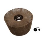 GLOBOSTAR® ZYLINDER 205-0023 Boho Κρεμαστό Φωτιστικό Οροφής με Ντουί 1 x E27 AC 220-240V IP20 - Καφέ - M80 x Π80 x Υ51cm - Image 11