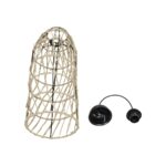 GLOBOSTAR® NETI 205-0024 Boho Κρεμαστό Φωτιστικό Οροφής με Ντουί 1 x E27 AC 220-240V IP20 - Μπεζ - M20 x Π20 x Υ49cm - Image 11