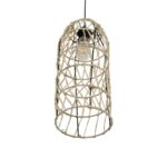 GLOBOSTAR® NETI 205-0024 Boho Κρεμαστό Φωτιστικό Οροφής με Ντουί 1 x E27 AC 220-240V IP20 - Μπεζ - M20 x Π20 x Υ49cm - Image 6