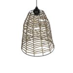 GLOBOSTAR® NETZ 205-0026 Boho Κρεμαστό Φωτιστικό Οροφής με Ντουί 1 x E27 AC 220-240V IP20 - Μπεζ - M30 x Π30 x Υ38cm - Image 7