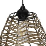 GLOBOSTAR® NETZ 205-0026 Boho Κρεμαστό Φωτιστικό Οροφής με Ντουί 1 x E27 AC 220-240V IP20 - Μπεζ - M30 x Π30 x Υ38cm - Image 8