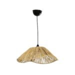 GLOBOSTAR® CHAPEAU 205-0028 Boho Κρεμαστό Φωτιστικό Οροφής με Ντουί 1 x E27 AC 220-240V IP20 - Μπεζ - M41 x Π41 x Υ17cm - Image 4