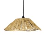 GLOBOSTAR® CHAPEAU 205-0028 Boho Κρεμαστό Φωτιστικό Οροφής με Ντουί 1 x E27 AC 220-240V IP20 - Μπεζ - M41 x Π41 x Υ17cm - Image 5