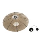 GLOBOSTAR® OVNI 205-0029 Boho Κρεμαστό Φωτιστικό Οροφής με Ντουί 1 x E27 AC 220-240V IP20 - Μπεζ - M60 x Π60 x Υ29cm - Image 11